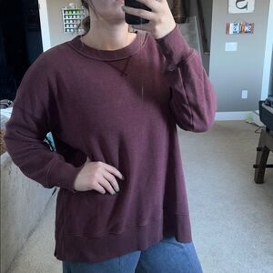 Aerie oversized sweatshirt with side openings